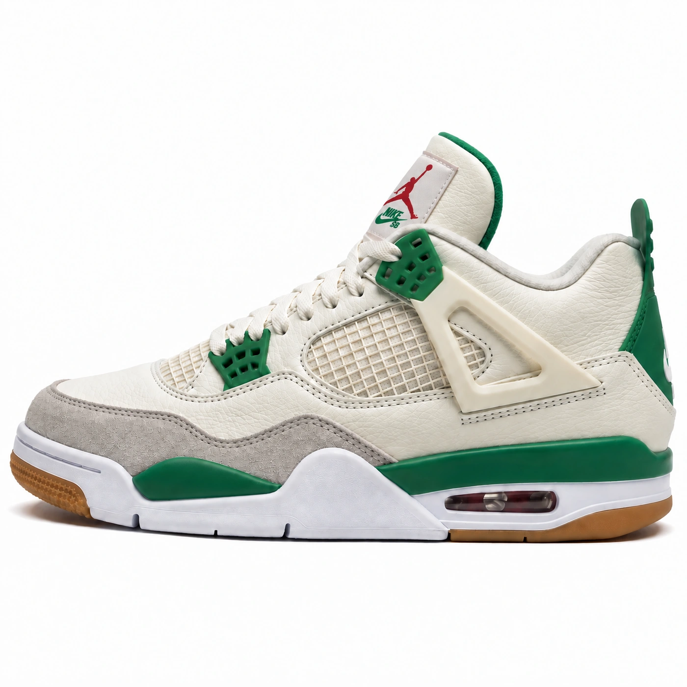 Air Jordan 4 Retro White Green photo 2