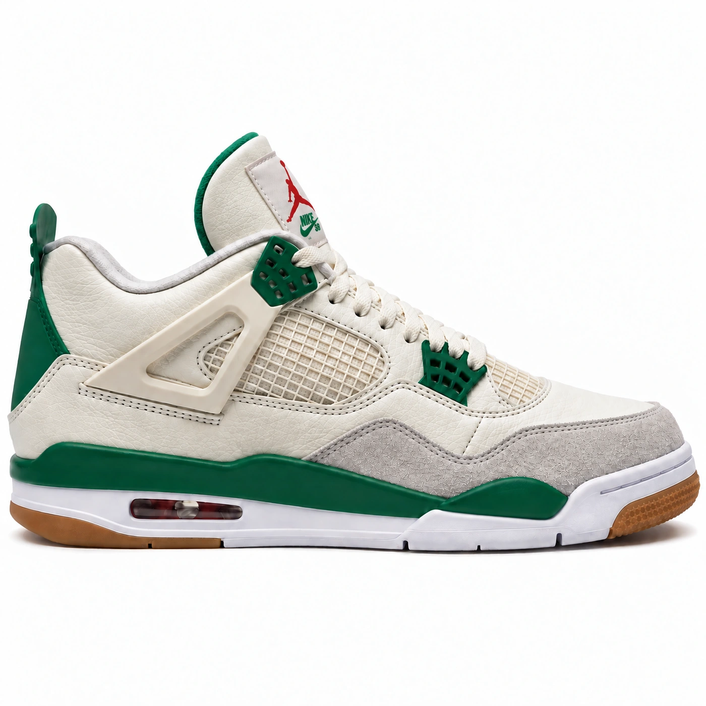 Air Jordan 4 Retro White Green photo 4